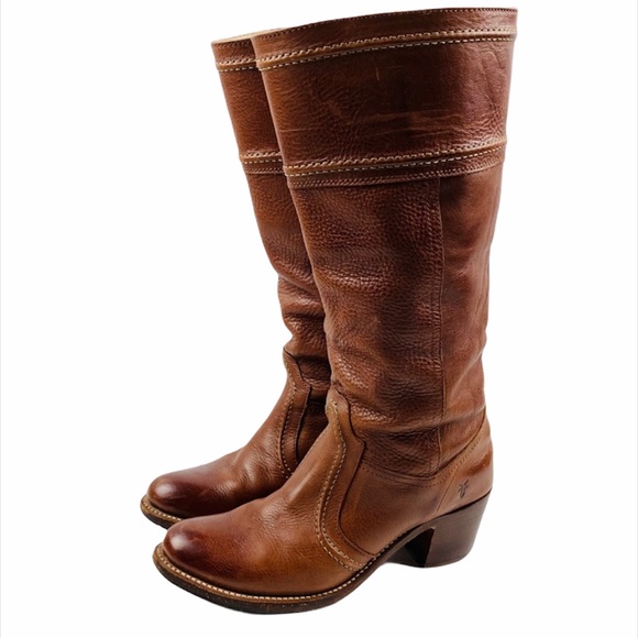 Frye Shoes - Frye Jane Stitch 77230 Tall Pull On Riding Boot